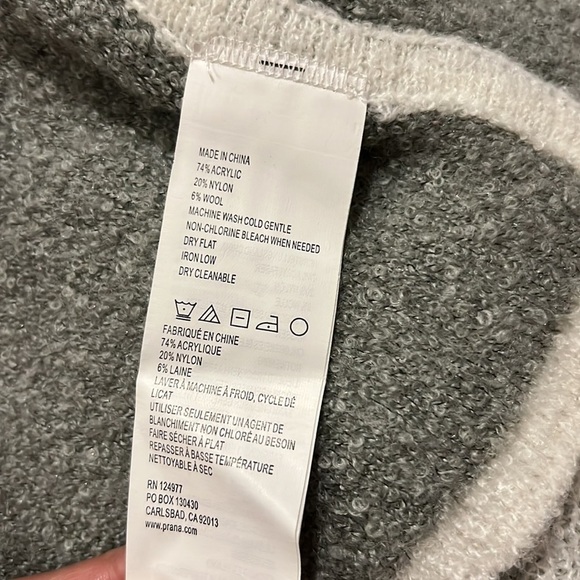 PrAna Alberta Reversible Wool Blend Sweater Size XL - Picture 8 of 10